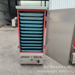 单门12盘燃气款蒸箱厂家批发 米饭馒头蒸柜