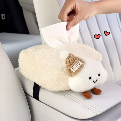 Car tissue box/set, Cute Cat Creative Doll Car