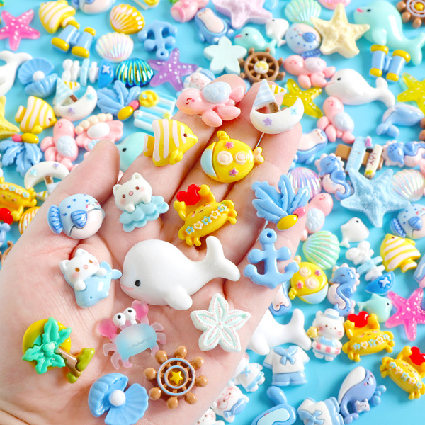 Cartoon beach marine cream accessories handmade