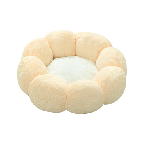 New pet nest round flower nest cat winter warm plush cat nest four seasons universal dog nest cross-border wholesale