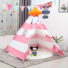 儿童帐篷游戏屋室内玩具房厂家直销亲子画画活动布置印第安小帐篷