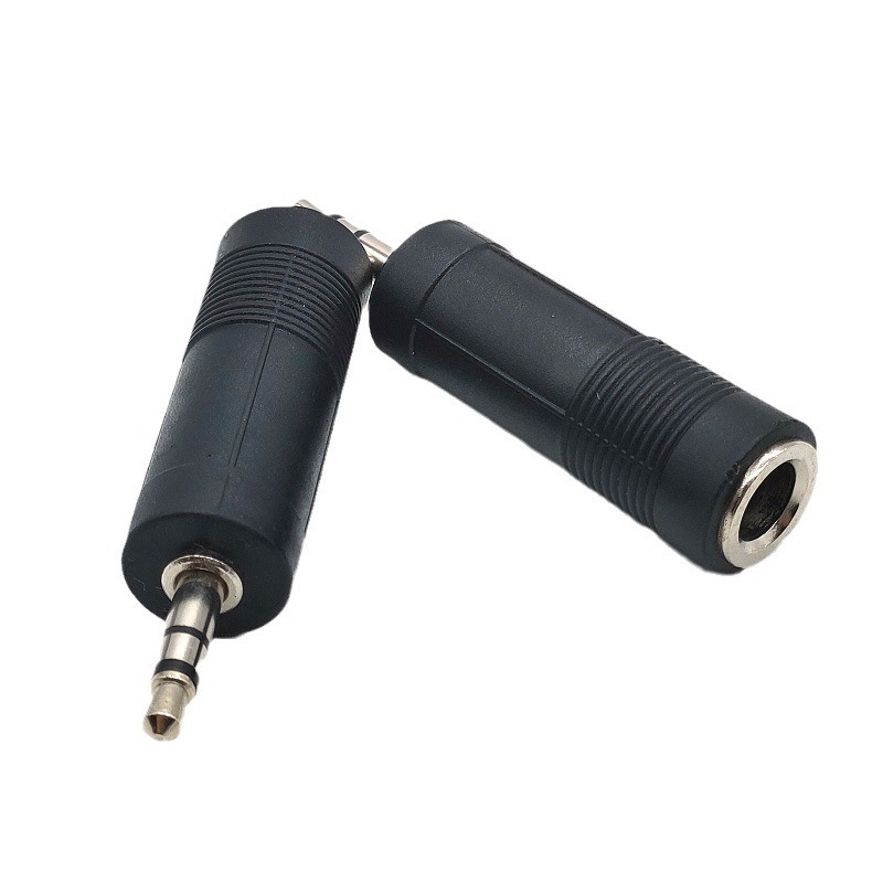 双声道音频转换头 3.5立体公转6.35立体母 3.5公转6.35母转接头