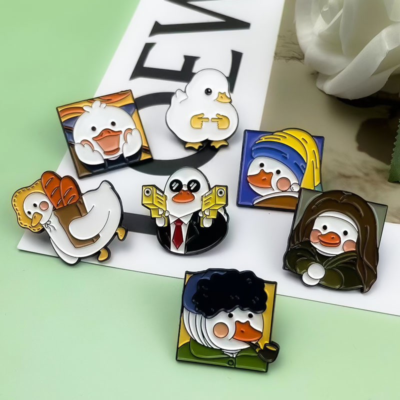 Broche de pato amarillo lindo transfronterizo