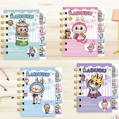 外国貿易 LABUBU 漫画のキャラクターシェイプ 100K セパレートページ学生はノートコイルブックを好む