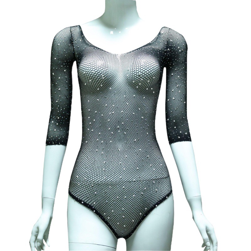 Lencería Sexy Yue Die, Estilo Europeo y Americano, Bikini Sexy con Pedrería y Estampado de Estrellas, Conjunto de Ropa de Dormir Tentación y Coqueteo T1006 image 1