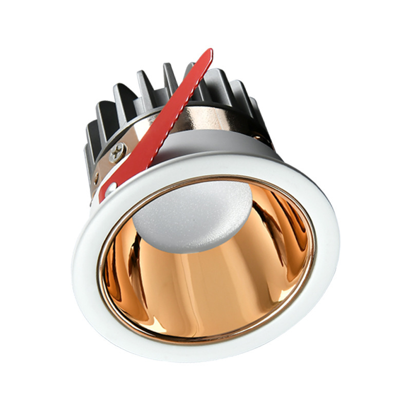 (2개) 임베디드 LED 다운 라이트 가정용 천장 램프 거실 구멍 램프 COB 눈부심 방지 스포트라이트 지능형 메인리스 램프 홀 램프 도매