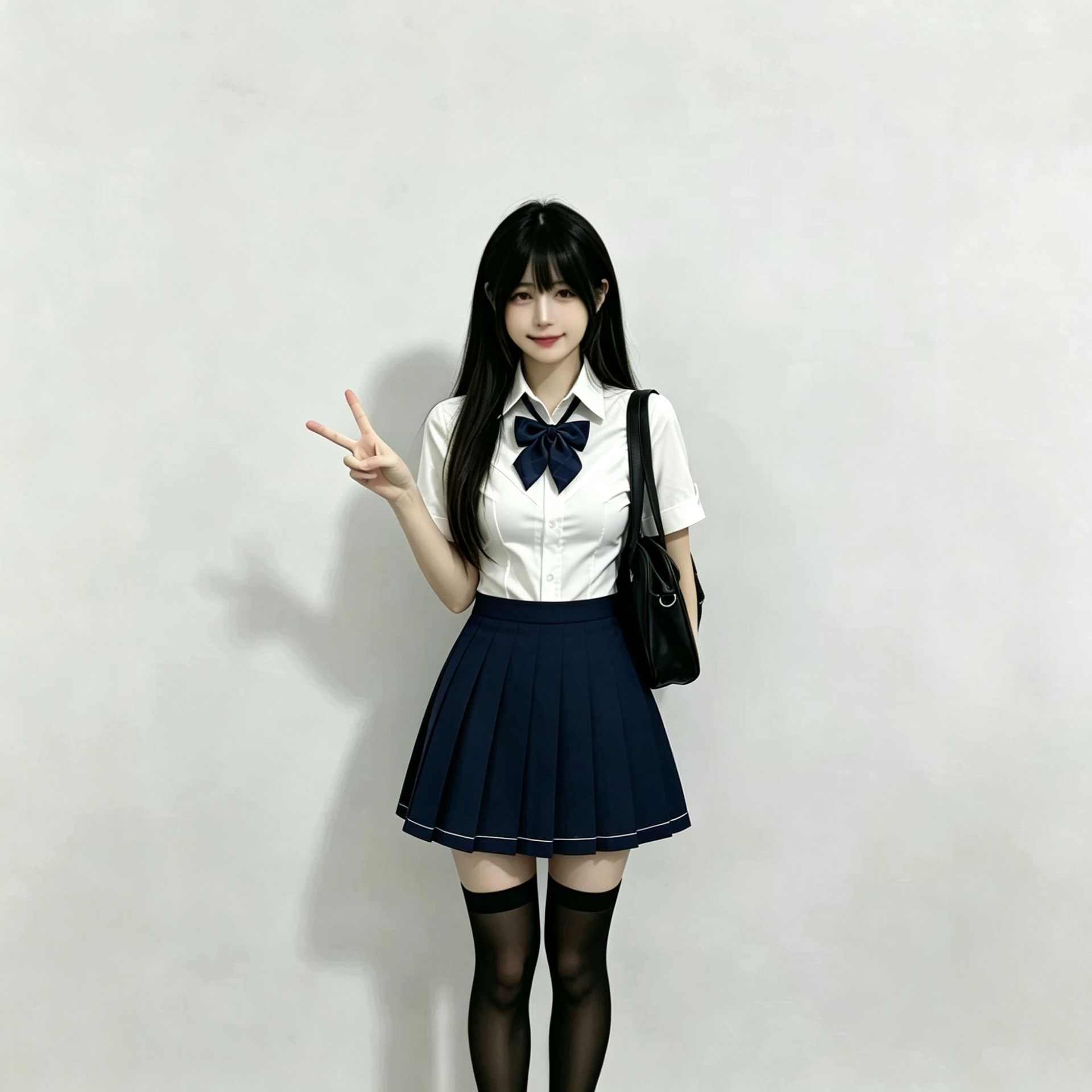 V-Neck Shirt Jk Uniform for Women, Pure Desire Style, Waist-Cinching Short-Sleeve Campus Style Pleated Skirt, Short-Sleeve Spicy Girl White V-Neck Shirt