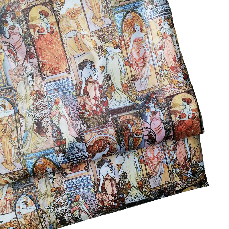 Xiaobuxian hot selling classical Mucha illustration character…