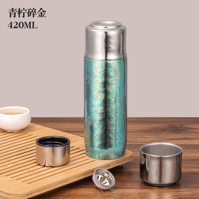 新款磁吸纯钛保温杯双层真空养生磁吸钛杯礼盒装伴手礼礼品批发|undefined