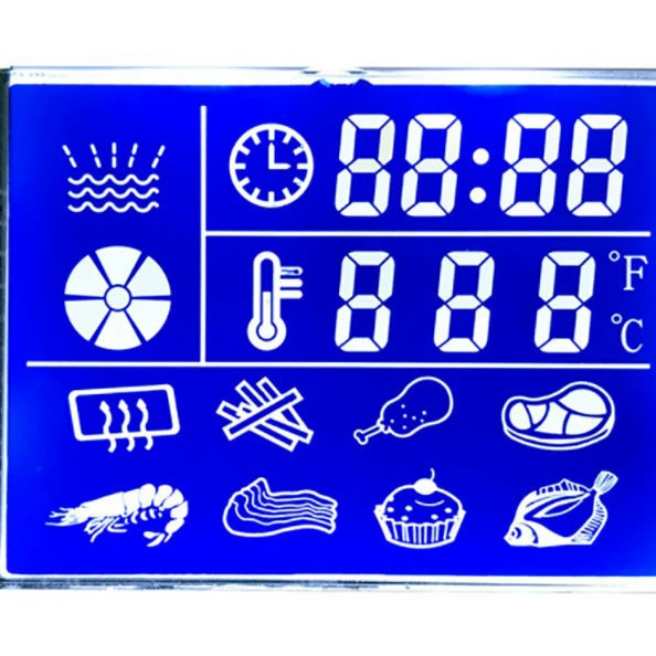 Сегментный LCD-экран от производителя, сегментный кодовый экран для пера, черный фон белые символы, V-сегмент, черно-белая печатная TN-панель
