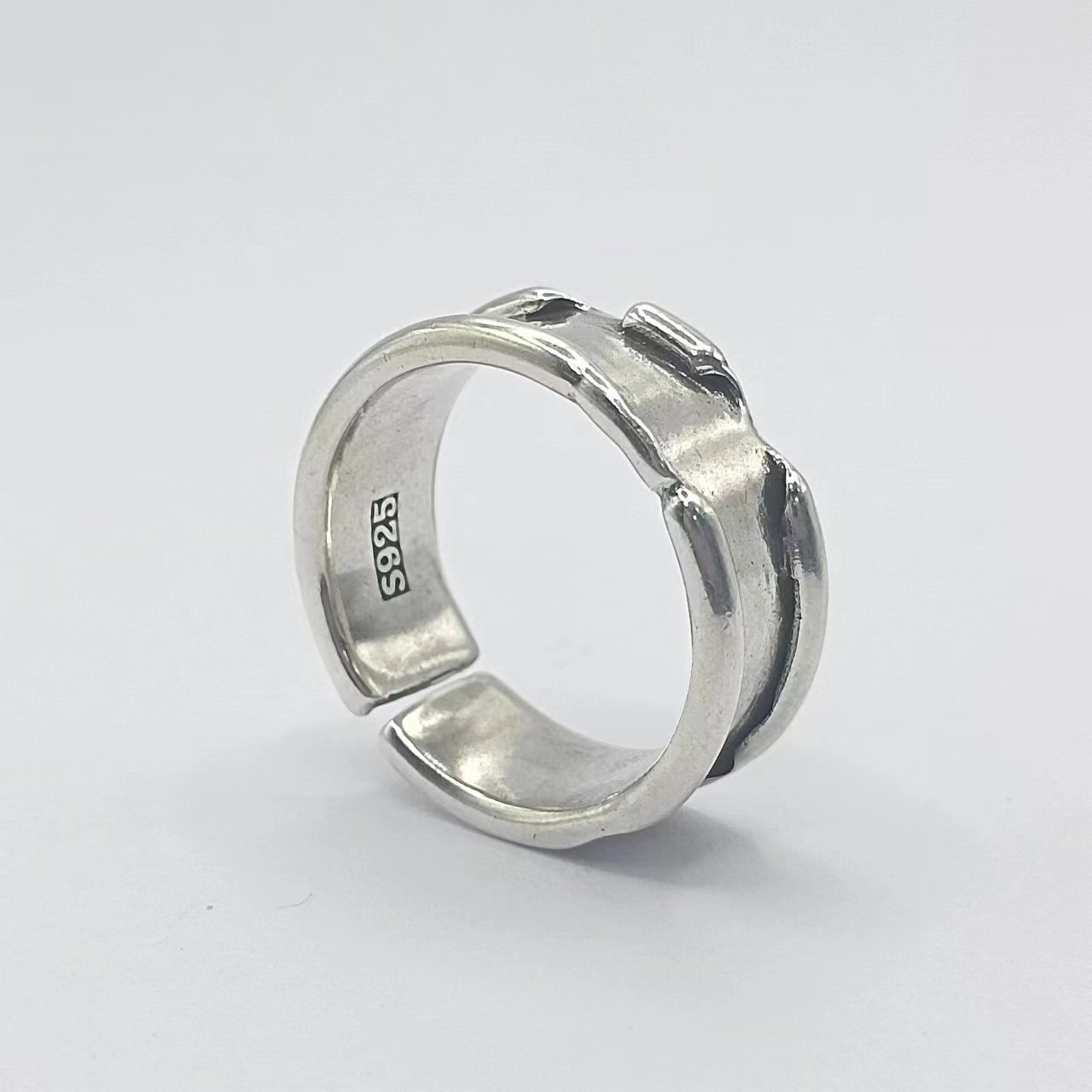 Retro small design adjustable ring handmade for men and women