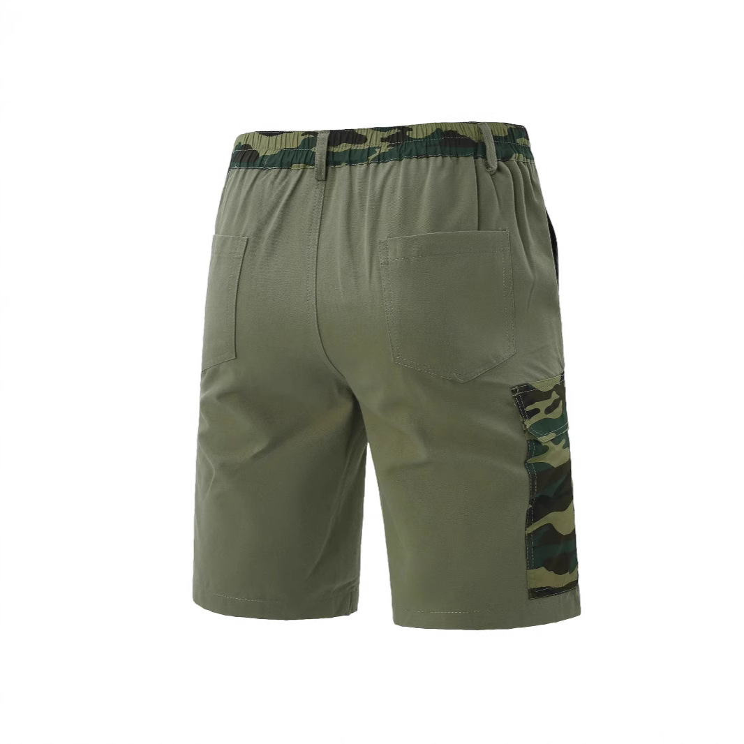 Cross-border 2025 New Cotton Work Shorts For Men, Multi-pocket American-style Knee-length Shorts, Summer Japanese Style,_mkmklike.com