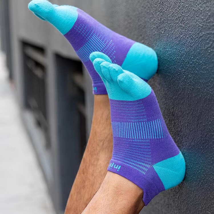Injinji Five-Finger Socks for Men and Women, Thin Short Mid-Tube Marathon Sports Running Socks, Coolmax Quick-Drying