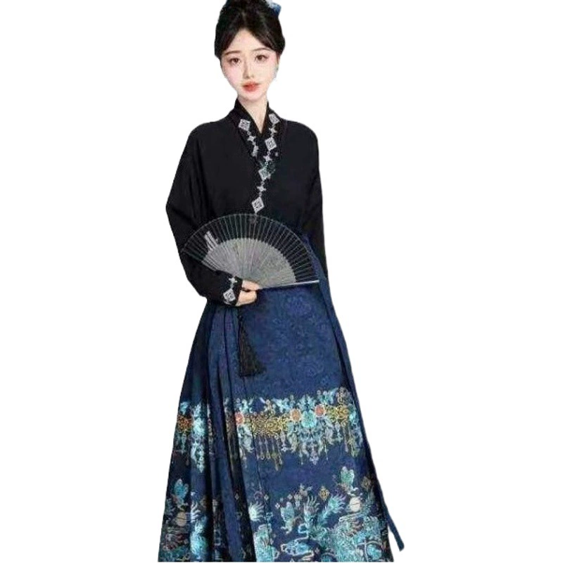 Новый китайский стиль танец Феникс девять дней diancui Макси платье ежедневного пригородного ханьфу китайское обручальное платье тост одежда макси платье