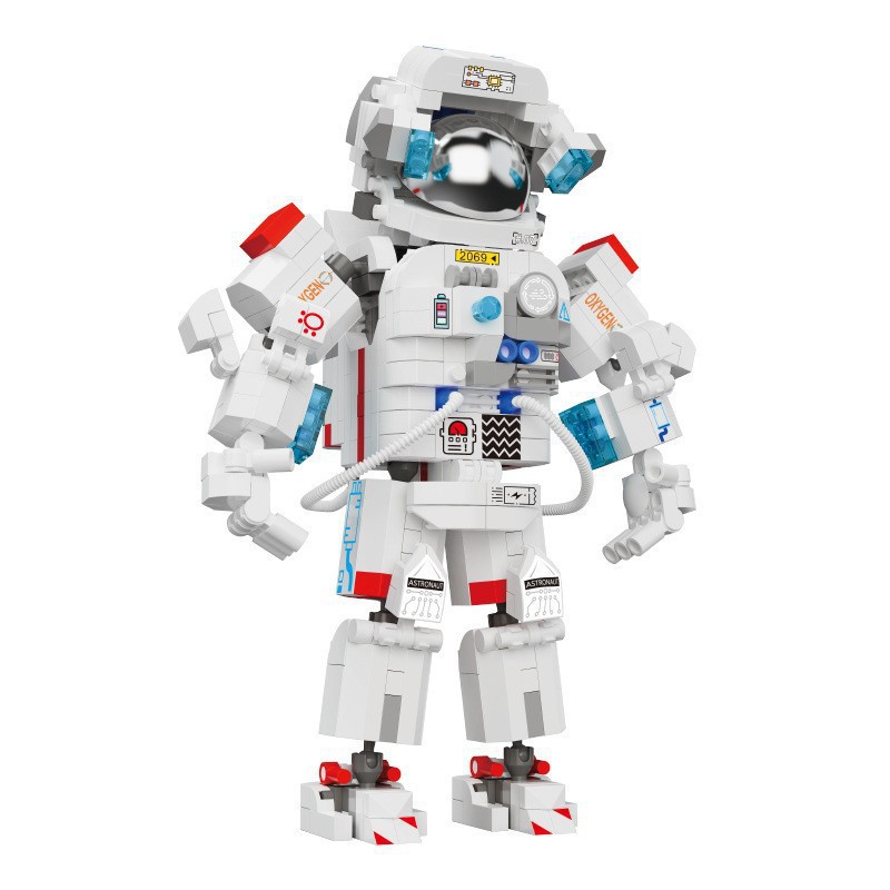 Compatible transfronterizo Lego Space China Aerospace Breaking Astronauta Modelo de bloques de construcción Juguete para niños Regalo para niños