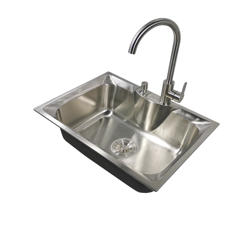 Q5ZR304不锈钢洗手盆厨房阳台洗菜盆单盆小水槽水池水盆单槽台上