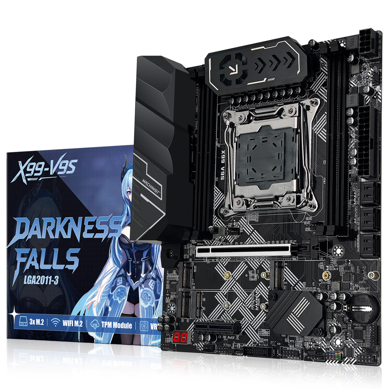 Machinist X99 V9S motherboard C612 TPM2.0 four channels DDR4