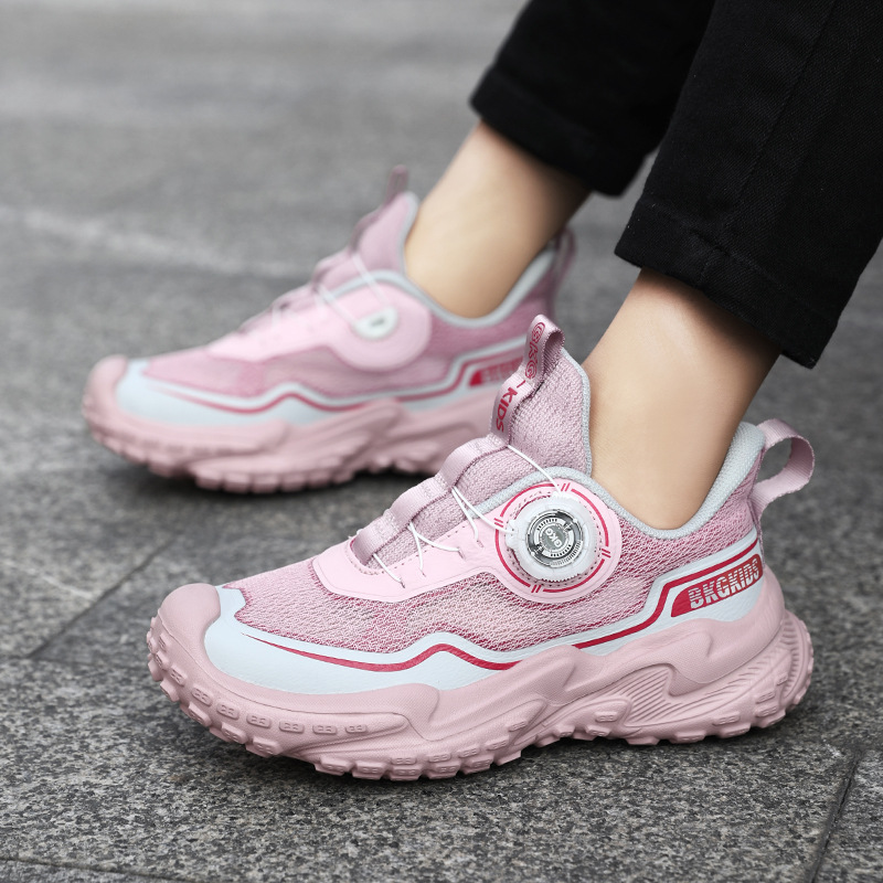 BKG new mesh children's running shoes, summer breathable running shoes for older children, girls' running shoes 2025, boys' sports shoes