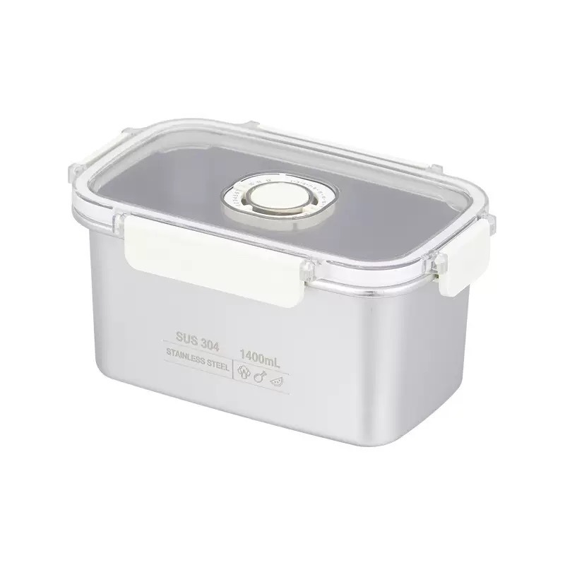 304食品級鮮度保持箱ステンレス密封冷蔵庫鮮度保持保温弁当箱春遊果物家庭食堂|undefined