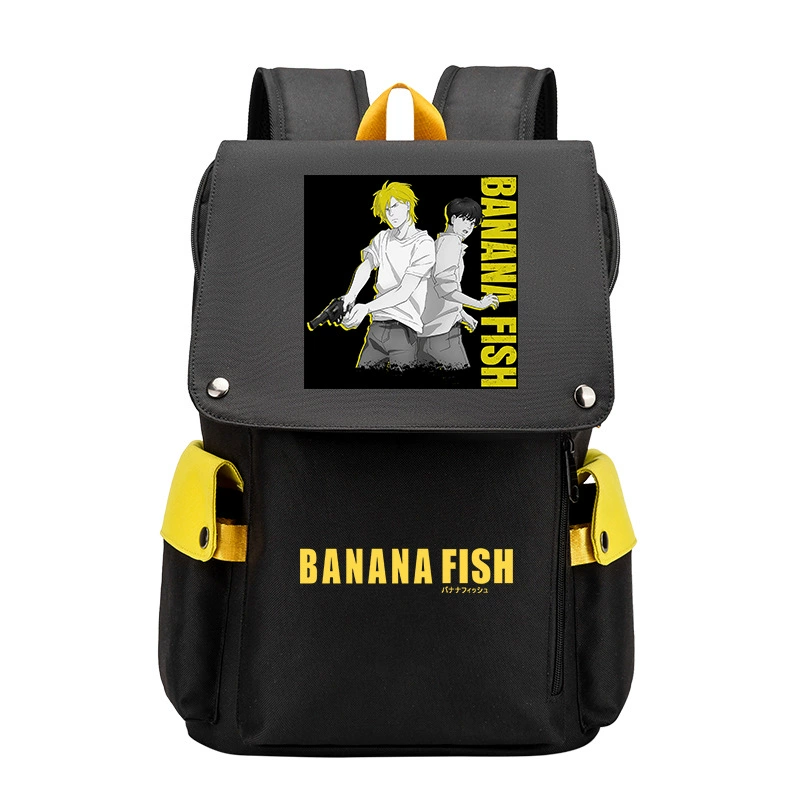 Банановые рыбки Banana Fish, бойцовская борьба, помощь студенту, рюкзак мужской, карикатурный большой объём школьный ранец