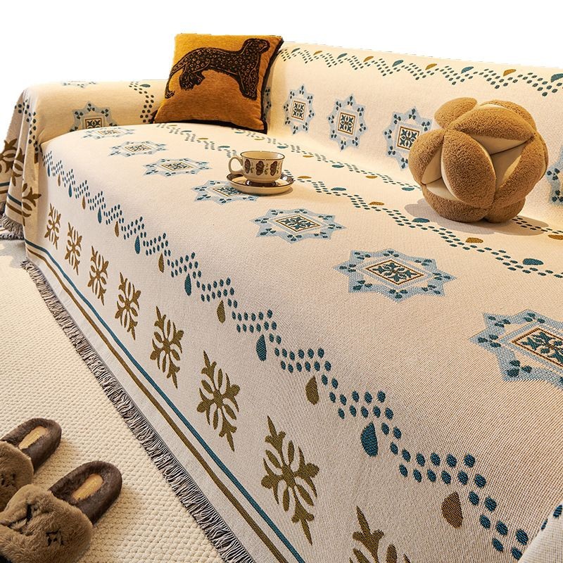 American retro toalla de sofá de una sola pieza cuatro estaciones generales 2025 nuevo todo incluido cojín antideslizante recto universal
