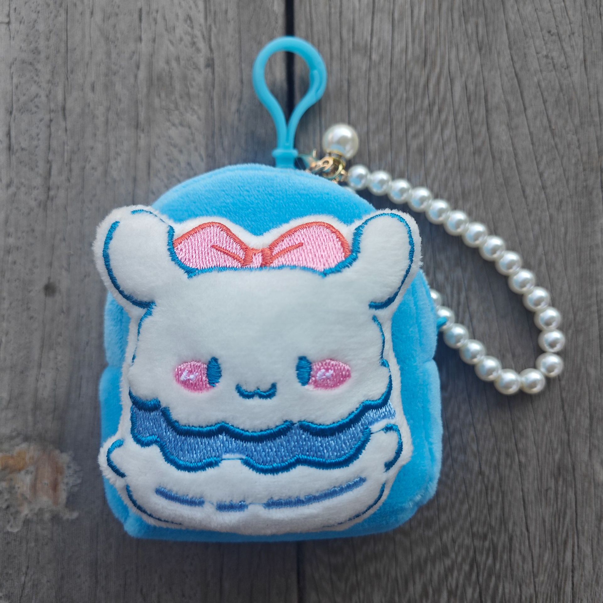 책가방 스타일 - 햄버거 비즈 체인 스타일 [라이트 레이크 블루]