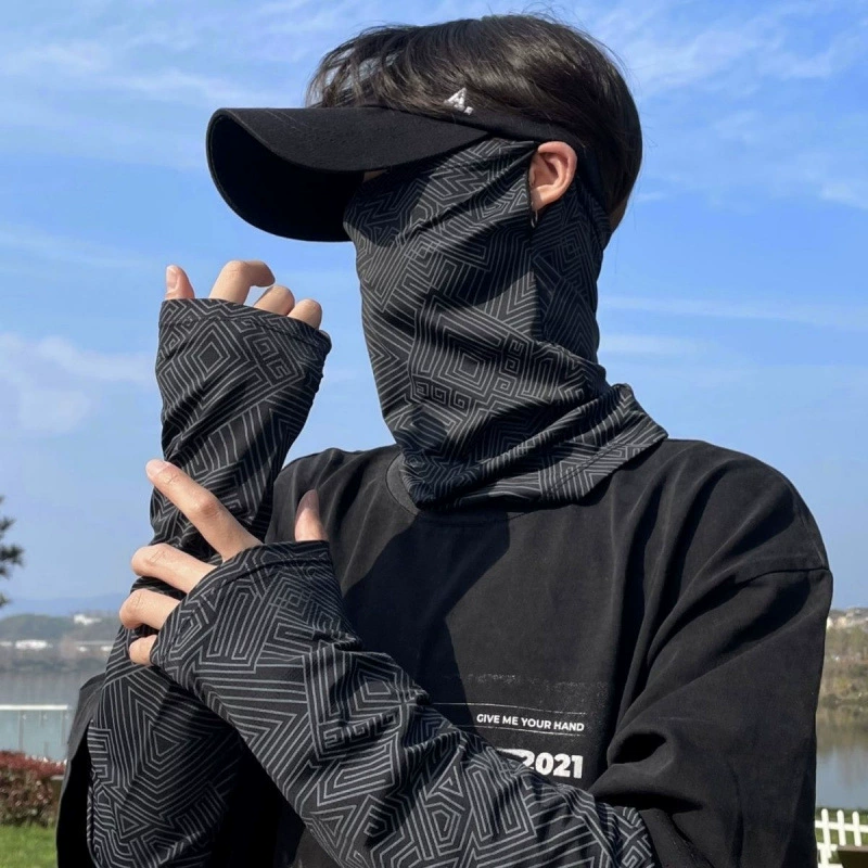 Солнцезащитный рукав мужской летний свободный ледяной шелковый рукав мужской анти-ультрафиолетовый вождение ручной рукав женский тонкий