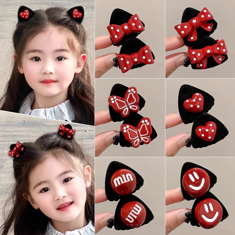 Princesa cabello trenzado pequeño clip de agarre lindo clip de cabello para niños orejas de gato frange clip de cabello rotos frente clip lateral tocado