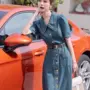 翻领修身夏季新款连衣裙