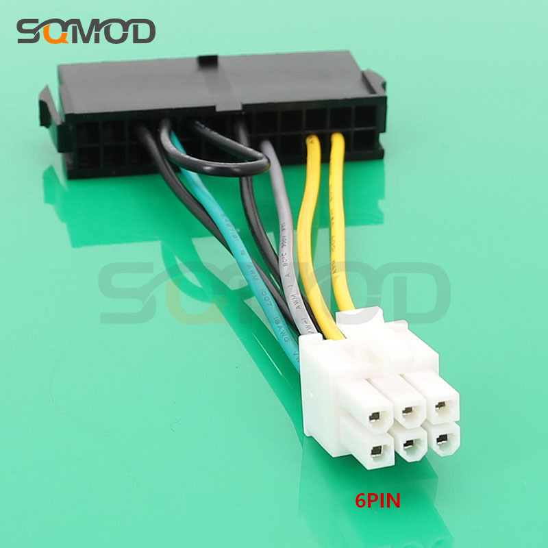 For Dell DELL 24p to 6pATX power supply motherboard interface 6-pin conversion line 24pin to 6pin For Dell DELL 24p to 6pATX power supply motherboard interface 6-pin conversion line 24pin to 6pin