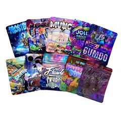 レーザー 3.5 グラム印刷袋漫画キャンディーバッグクロスボーダー外国貿易包装袋小ロット校正子供のためのジッパー