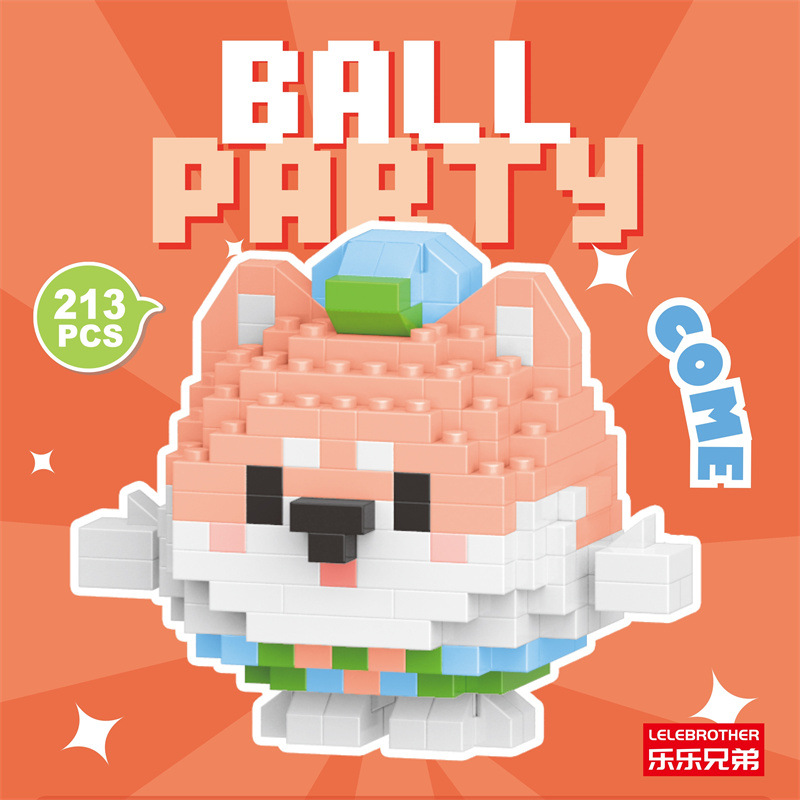 Venta al por mayor transfronteriza Lele Brothers ensamblado partículas pequeñas bloques de construcción de rompecabezas juguetes mini rompecabezas tridimensionales para niños micropartículas