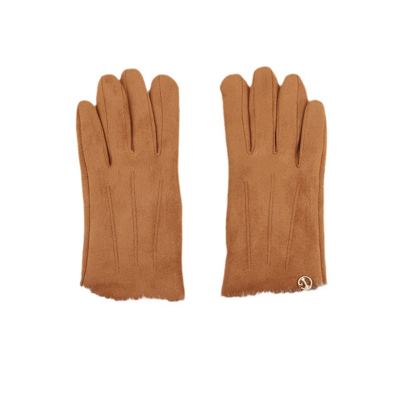Guantes cálidos de invierno para mujeres, guantes de lana creativos para conducir vehículos eléctricos a prueba de viento con pantalla táctil de seda