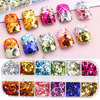 Brand nail sequins for manicure, nail decoration, suitable for import, new collection, gradient