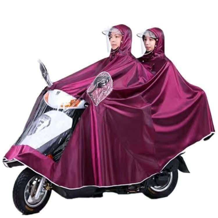 Thickened and enlarged unisex adult cycling rain poncho for electric motorcycles, bicycles, and electric scooters, made of Oxford cloth
