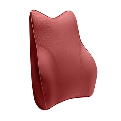 Memory Foam Driving Waist Support — Headrest - single-lumbar-support-volcanic-red