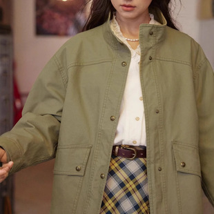 solighter French Retro Collar Loose Work Jacket Women's Spring 2025 New Simple and Generous