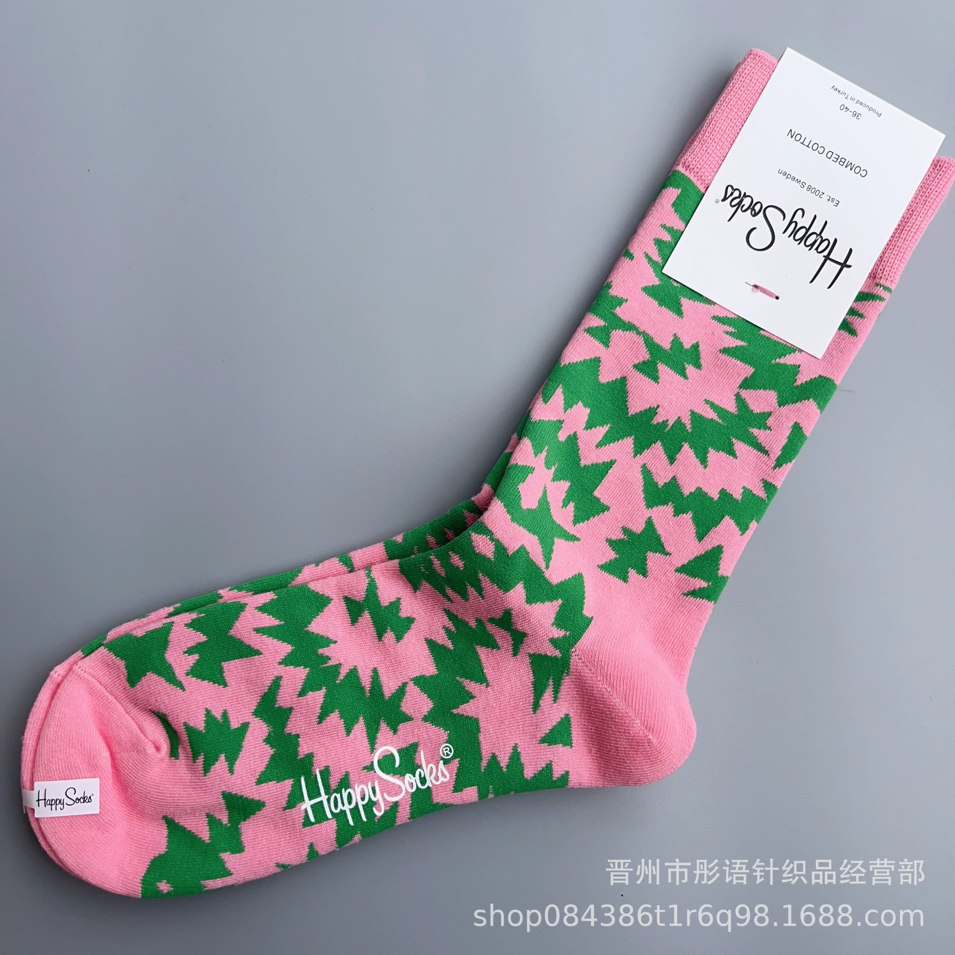 Чулки Happysocks женские скандинавские модные хлопковые гольфы средней высоты женские классические универсальные четыре сезона с животными