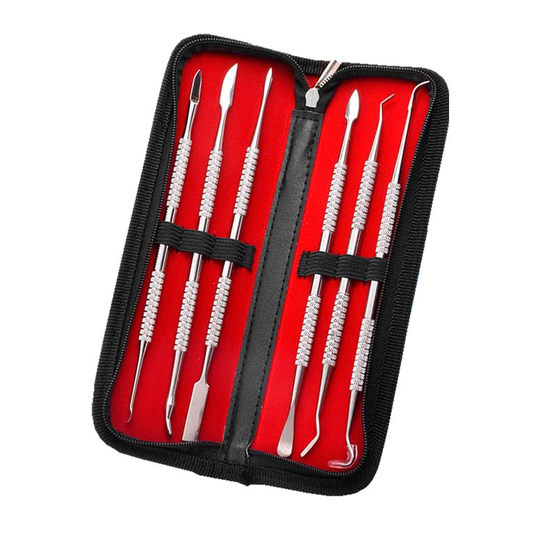 Cuchillo de trinchar dental de acero inoxidable, kit de cera, juego de 10 piezas, juego de cuchillo mecánico, tallado en arcilla, herramienta de práctica manual al por mayor