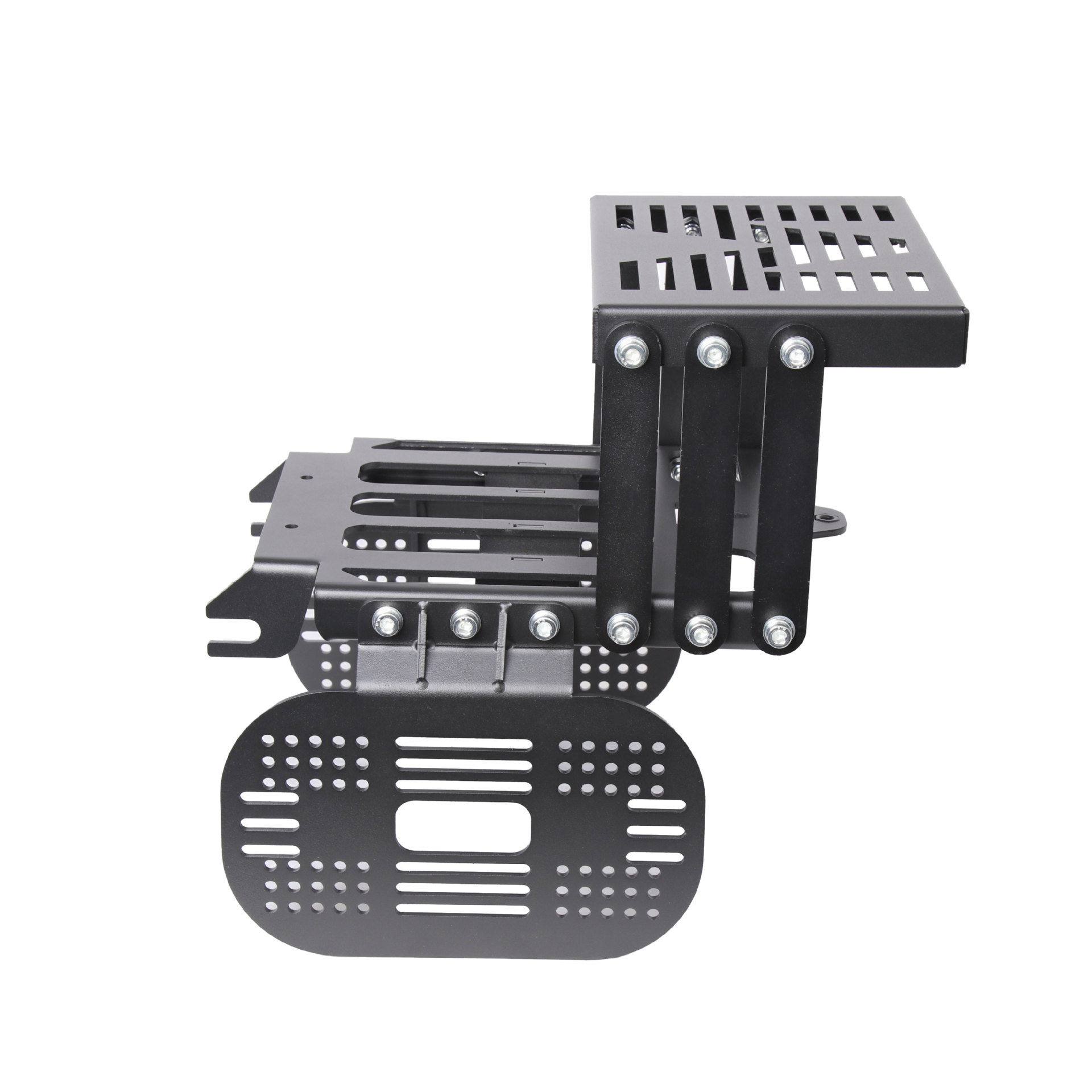 Cub CC110 Motorcycle Sliding Mobile Tail Rack Trunk Telescopic Bracket Black Movable Tail Rack Side Rack
