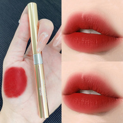 Helen Lily New Arrival Live Streaming Satin Glossy Aluminum Tube Lipstick Student Make-up Non-dust One Piece Dropshipping