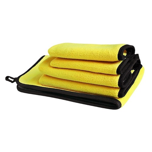 High-density thickened car wash towel large absorbent coral velvet car towel double-sided quick-drying car cleaning car wash towel