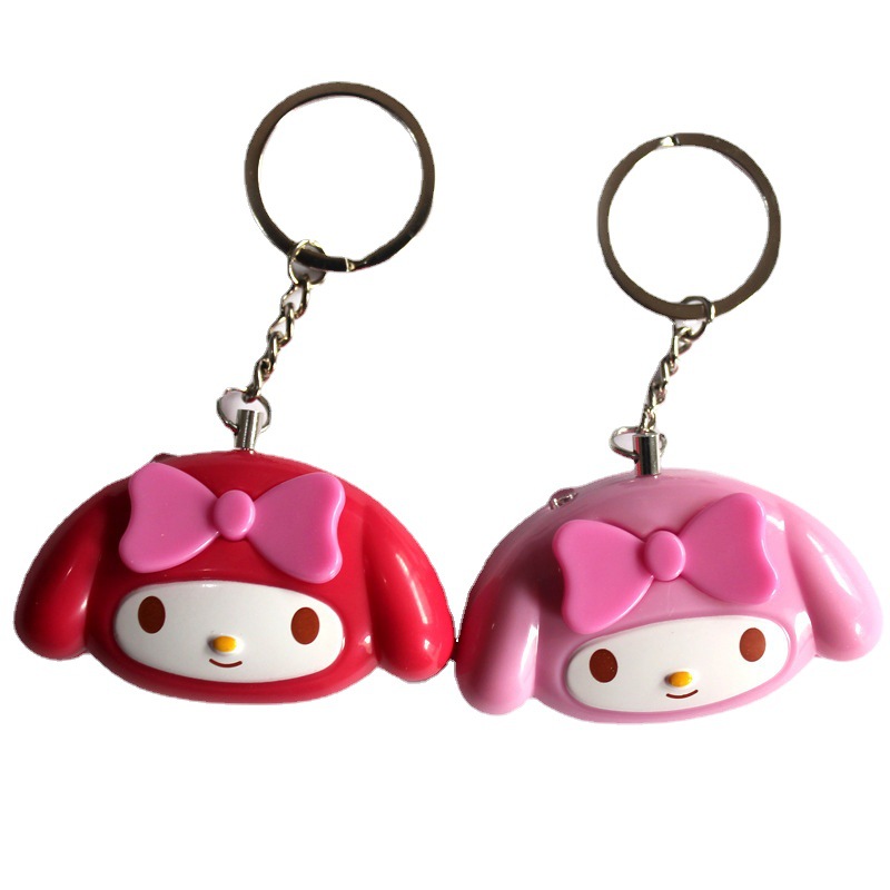 新款小女孩防狼报警器 女生个人防狼器双喇叭钥匙挂件警报器120DB