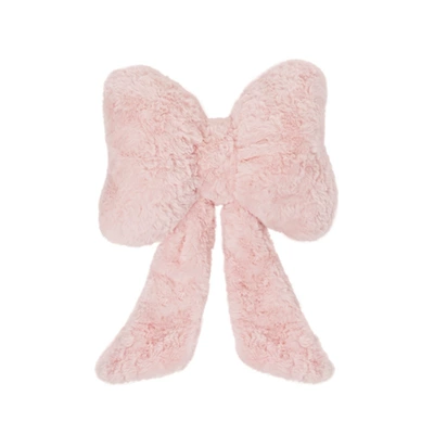 Waist support Support with Cute Bow Ribbon - rabbit-fur-frosted-bow-ribbon-headrest-pink