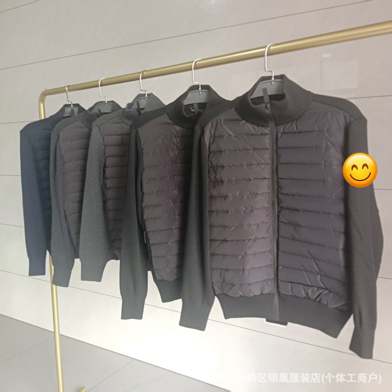 Canadian style men's full-zip knit down jacket, Canada Goose lightweight warm casual coat, 6830 wholesale.