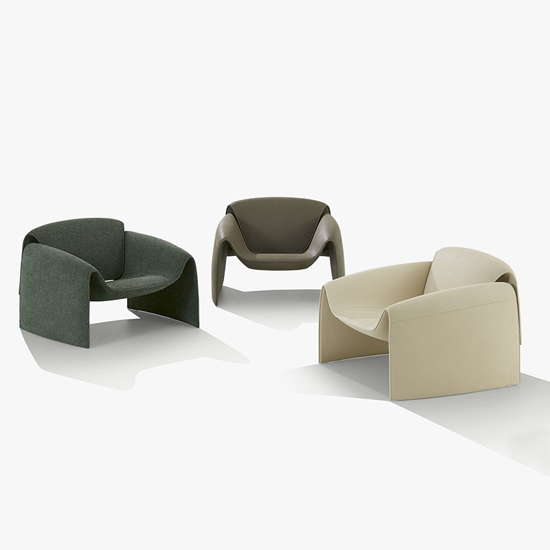 Silla de diseño minimalista italiana sofá de una persona sala de estar creativa M-silla de cangrejo silla de tigre simple