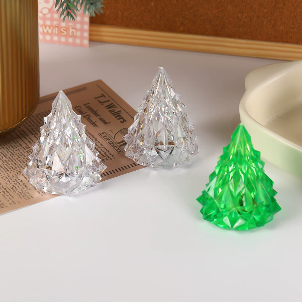 Ambient iceberg night light — small LED bedside lamp, eye‑protection, white or green