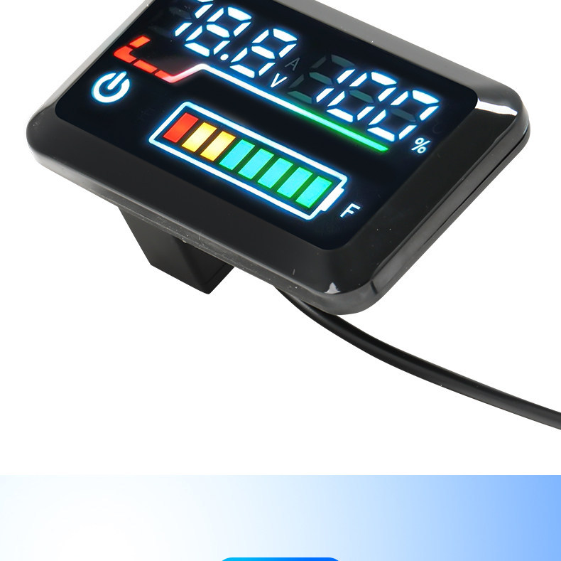Electric Vehicle Lithium Battery Lead-Acid Battery 48V60V72V Adjustable Universal Power and Voltage Display Meter