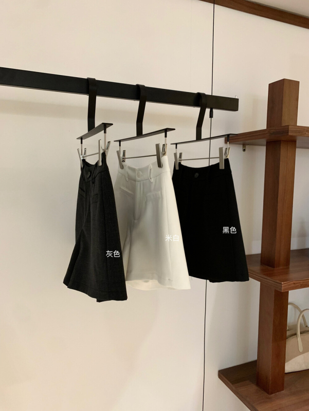 WGWE秋季韩系简约显瘦高腰A字短裤百搭宽松阔腿休闲短裤女W7061|undefined