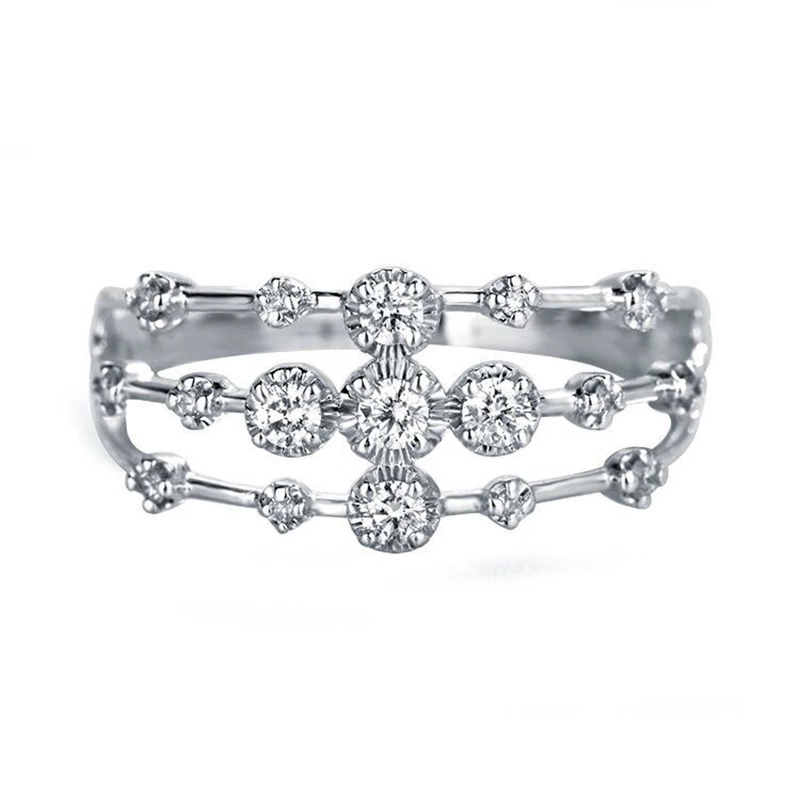 Brand universal wedding ring, high-quality style, simple and elegant design, internet celebrity